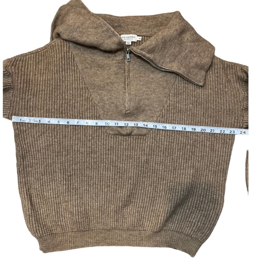 Lili Sidonio x Molly Bracken oversized Zip turtleneck chunky Sweater - Picture 15 of 15